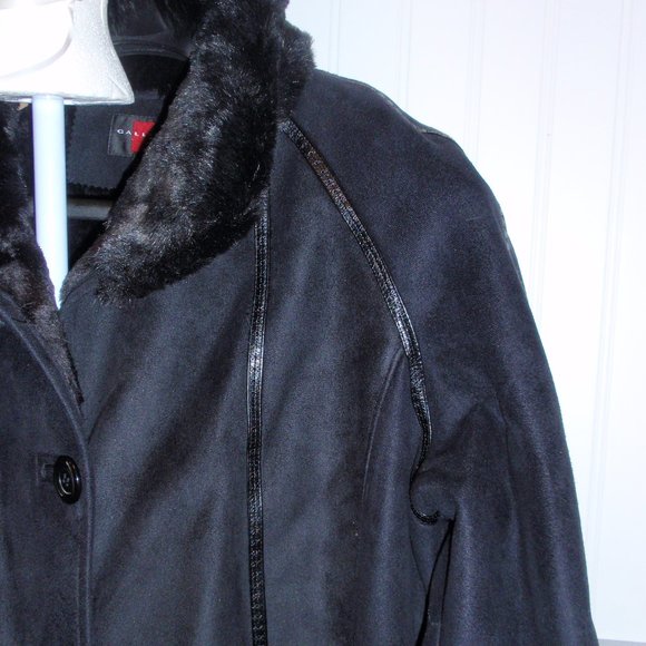 Free Shipping Gallery Black Russian hat and long  coat very warm  a size X-Large - Picture 6 of 12